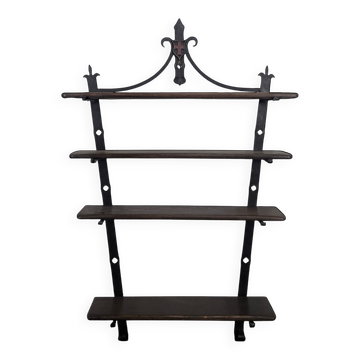 Wrought iron shelf