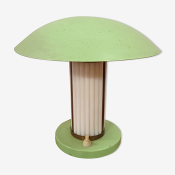 Lampe champignon art déco en métal laqué