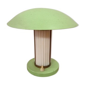 Lampe champignon art déco en métal laqué