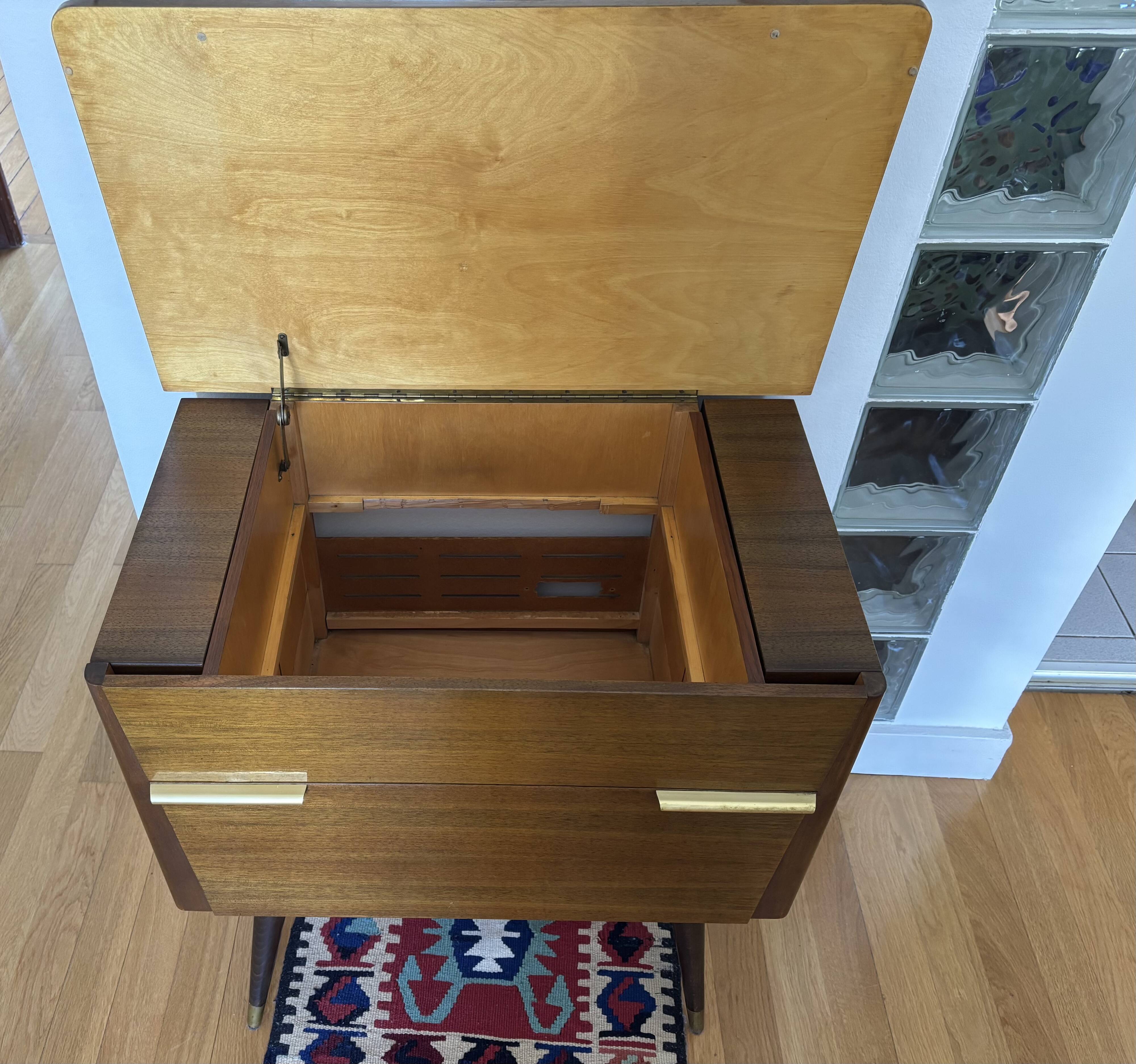Vintage Schaub Lorenz Furniture Transformed into a Bar/Storage Unit