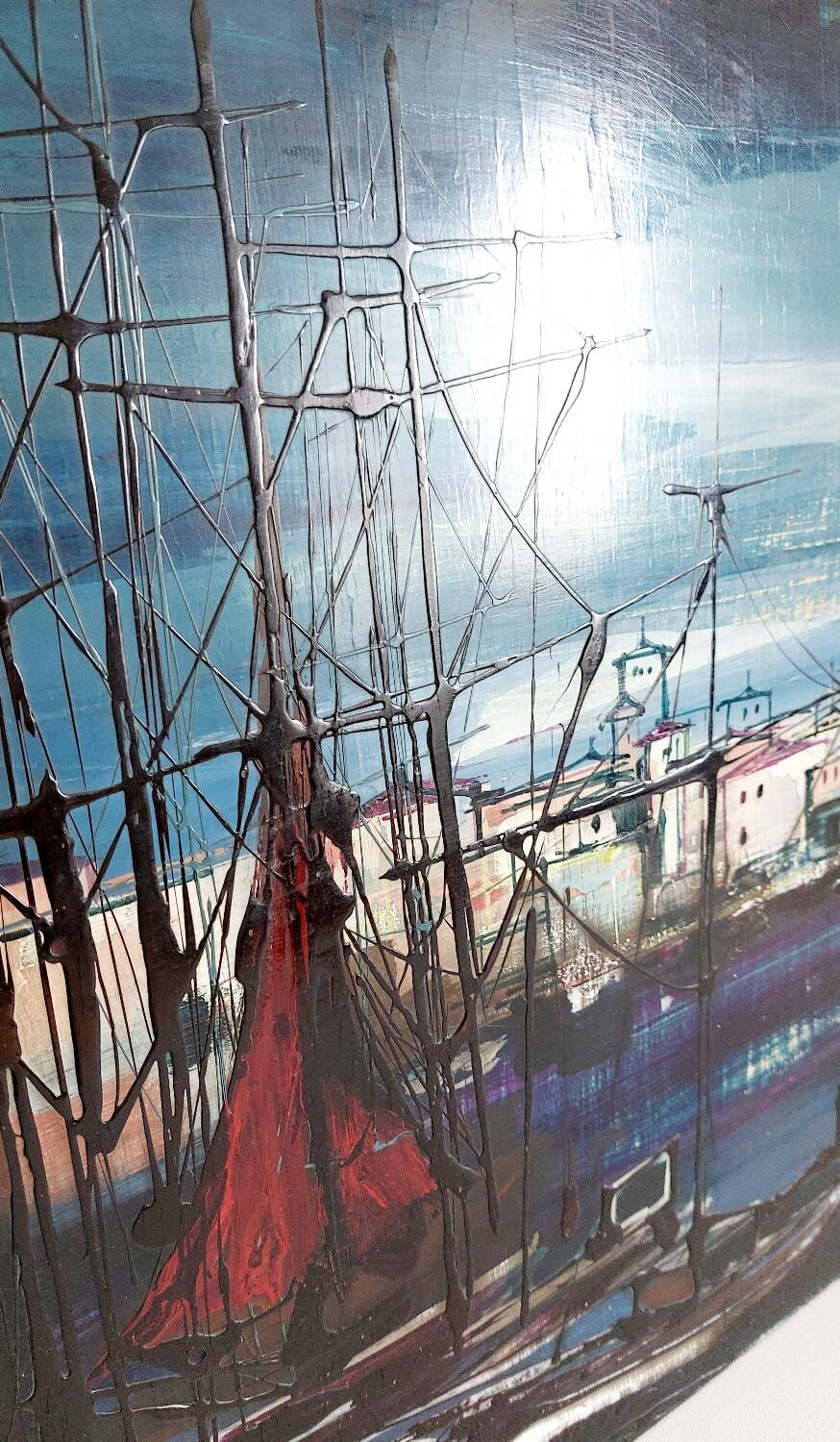 Oil painting on wood