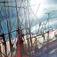 Tableau huile sur bois