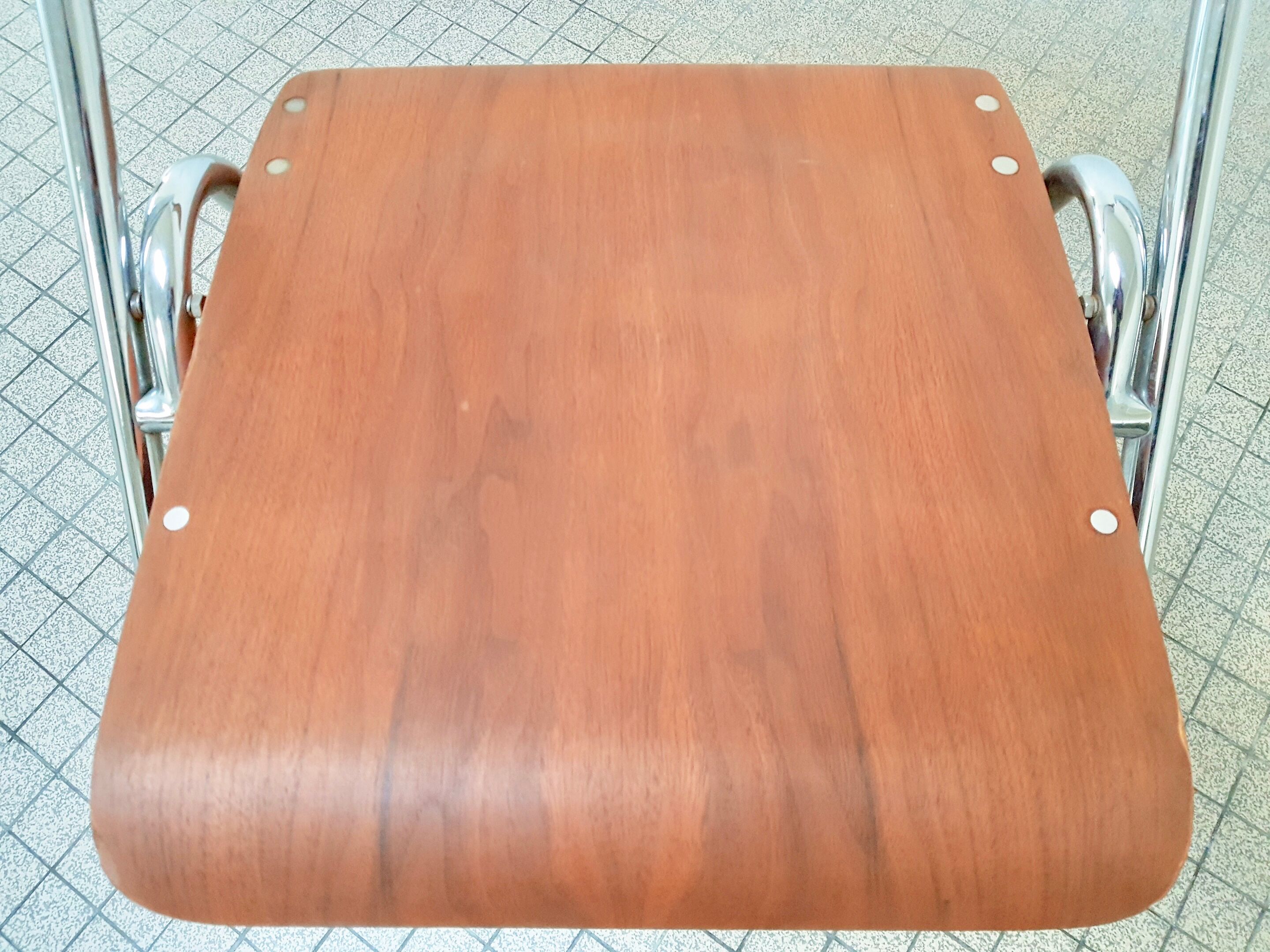 Mauser folding chairs by Erich Schelling midcentury design