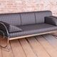 Bauhaus Sofa in Chrome and Fabric from Robert Slezak, Czech, 1930s