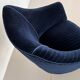 Italian Armchair with Brass Legs reupholstered in Magnificent Velvet