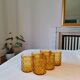 Pernod amber glasses