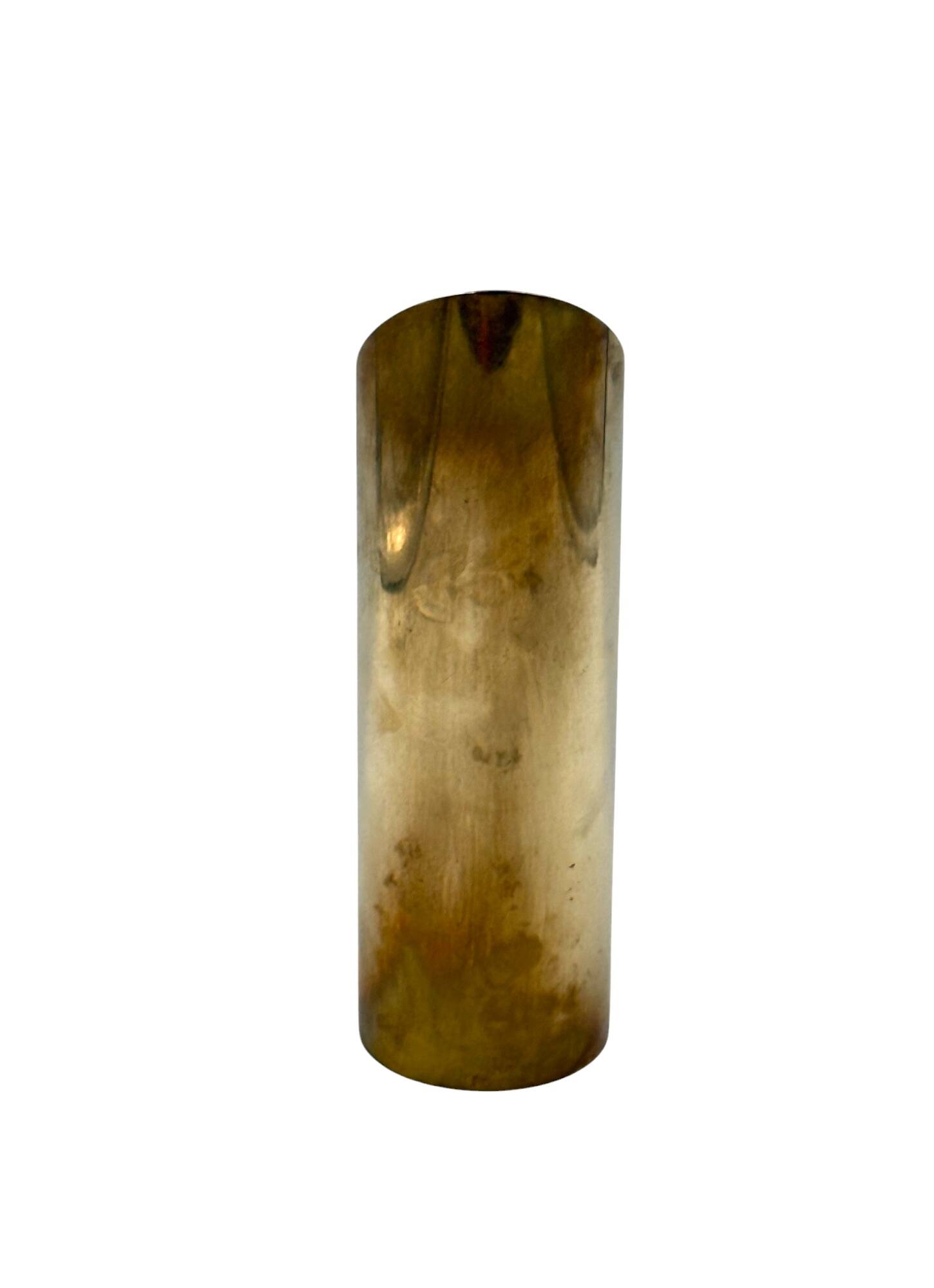 Hollywood regency brass jug / vase, Kaleb Italy 1970s