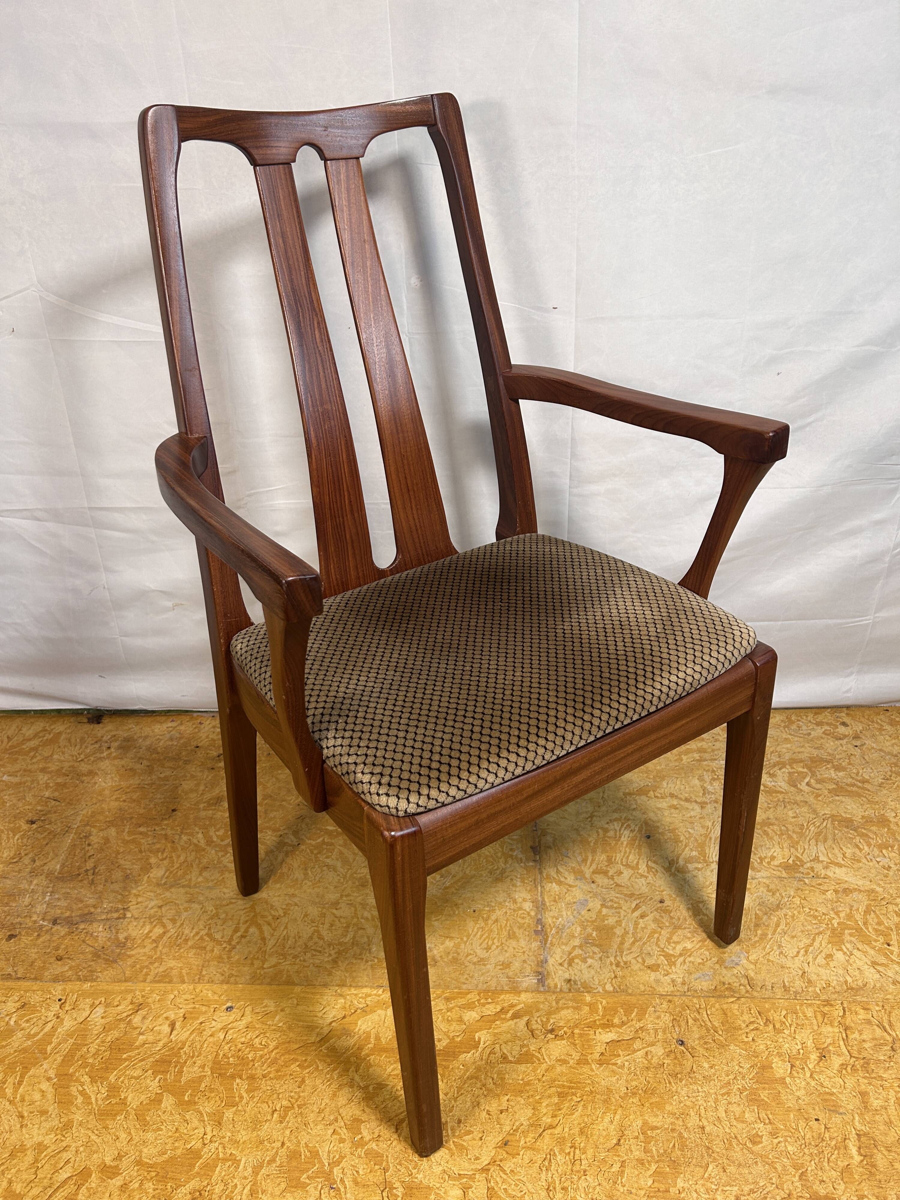 Set of 10 Mid-Century Retro Vintage Teak Afromosia Dining Chairs by Nathan