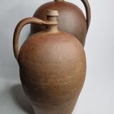 Pair of terracotta ladies-jeannes, 44 cm