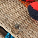 Coffre de rangement en osier vintage