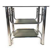Console smoked glasses, chrome structure, 70s