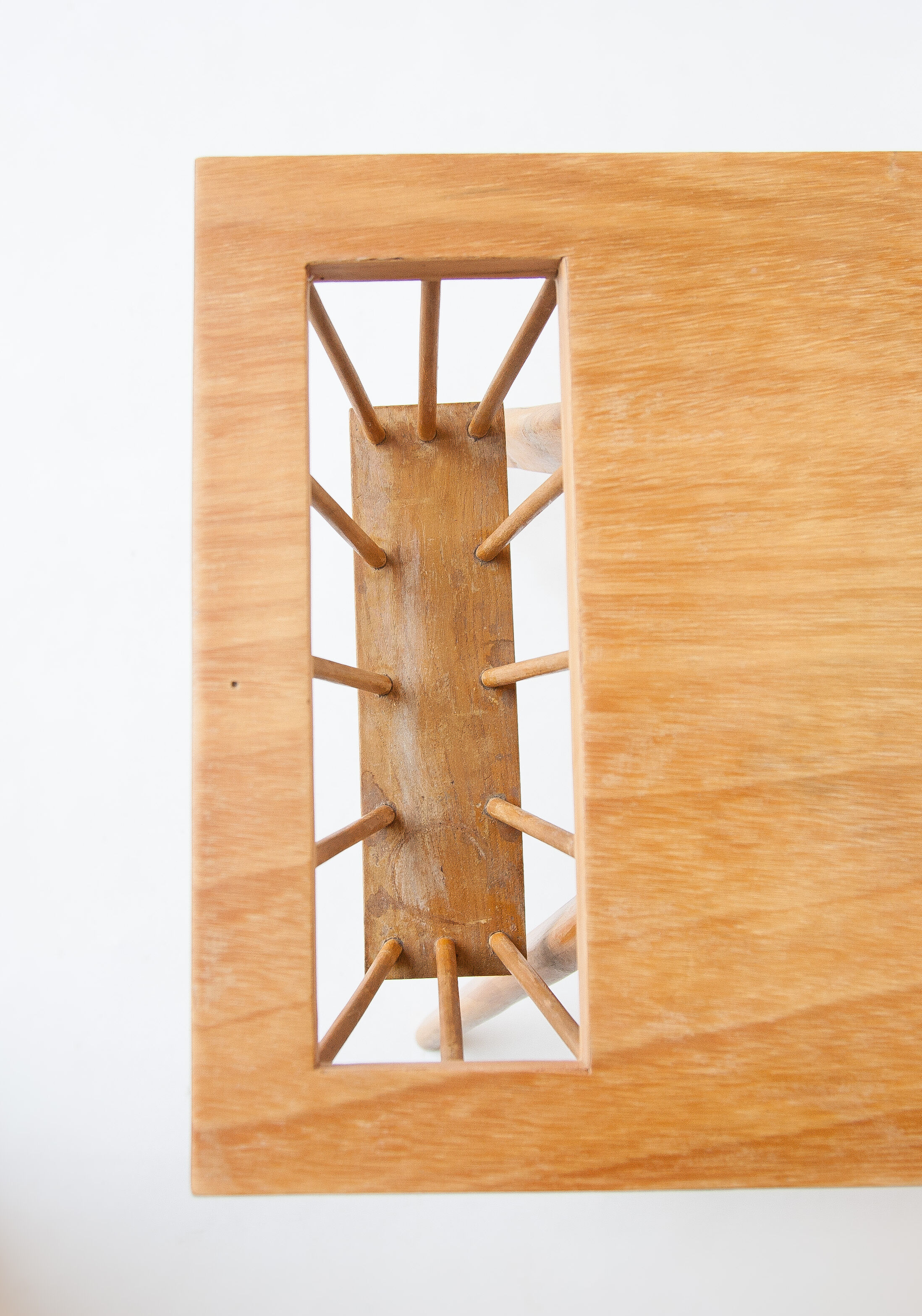 Vintage table, wooden table feet compass, side table, coffee table, lounge magazine table, retro, wooden table, table, 70's