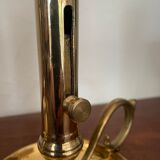 Pair of brass candle holders