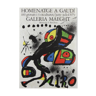 Joan Miró - original exhibition poster, 1979