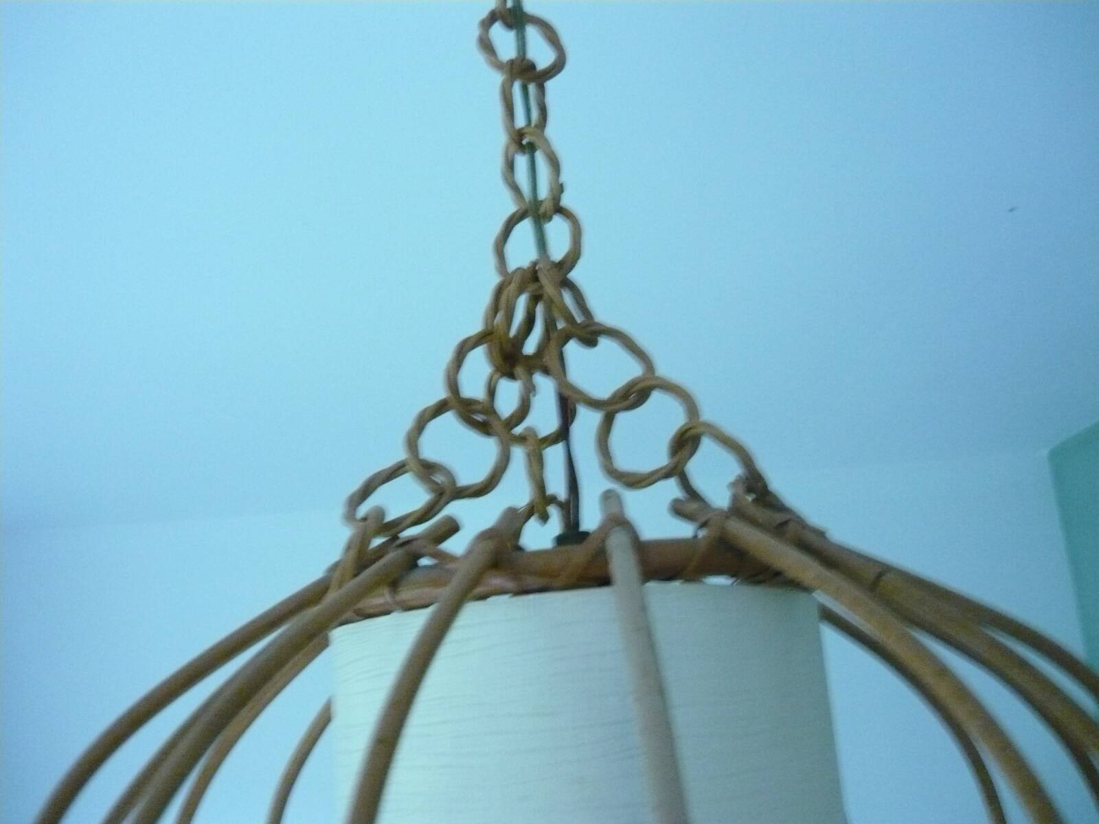 Rattan pendant pendant 1950s/60s
