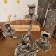 Candelabrum / Chandelier with 3 lights by Saglier Frères