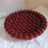 Woven fruit basket Jérôme Massier Vallauris bordeaux