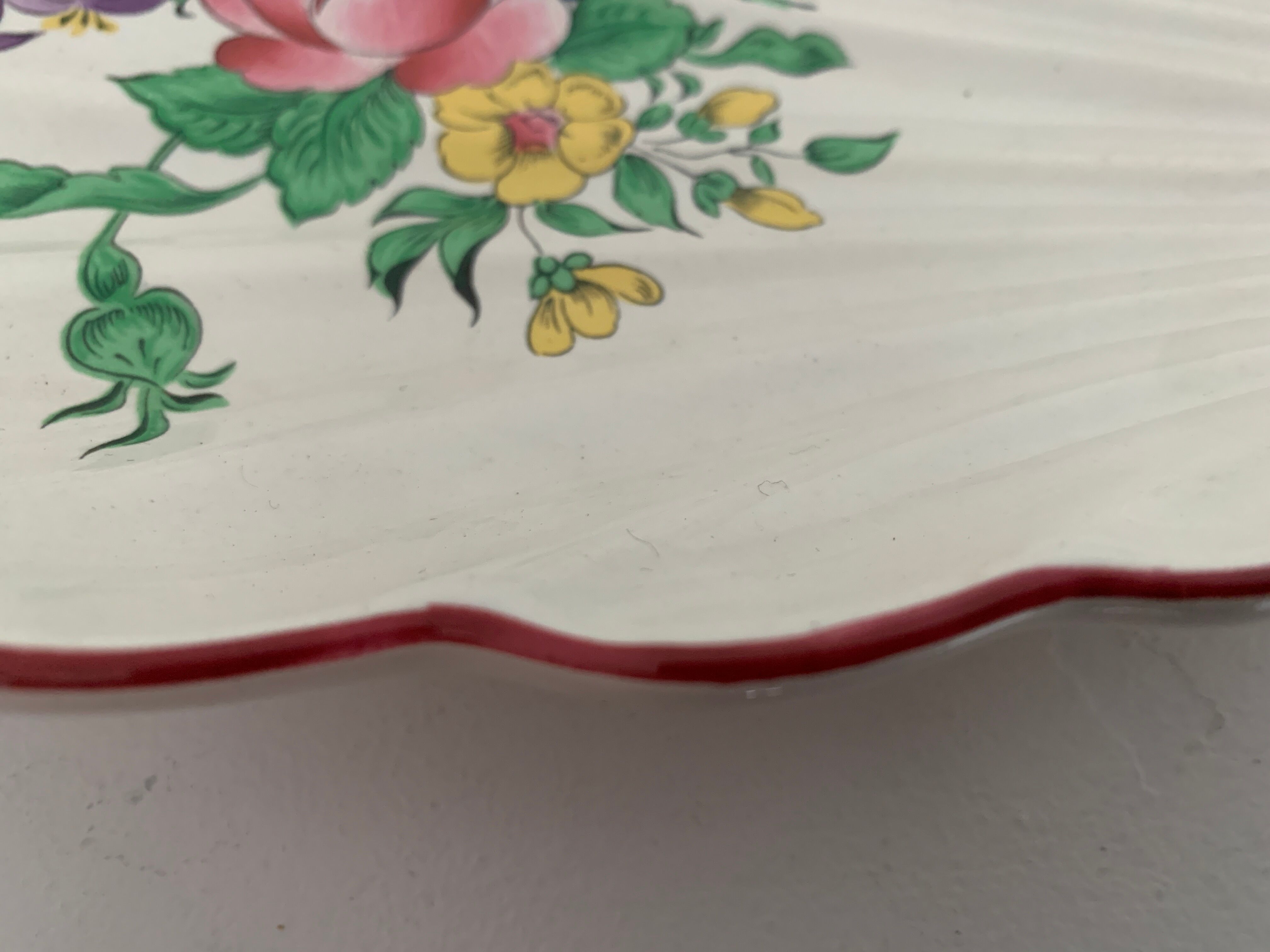 Ravier old earthenware shell KG Lunéville