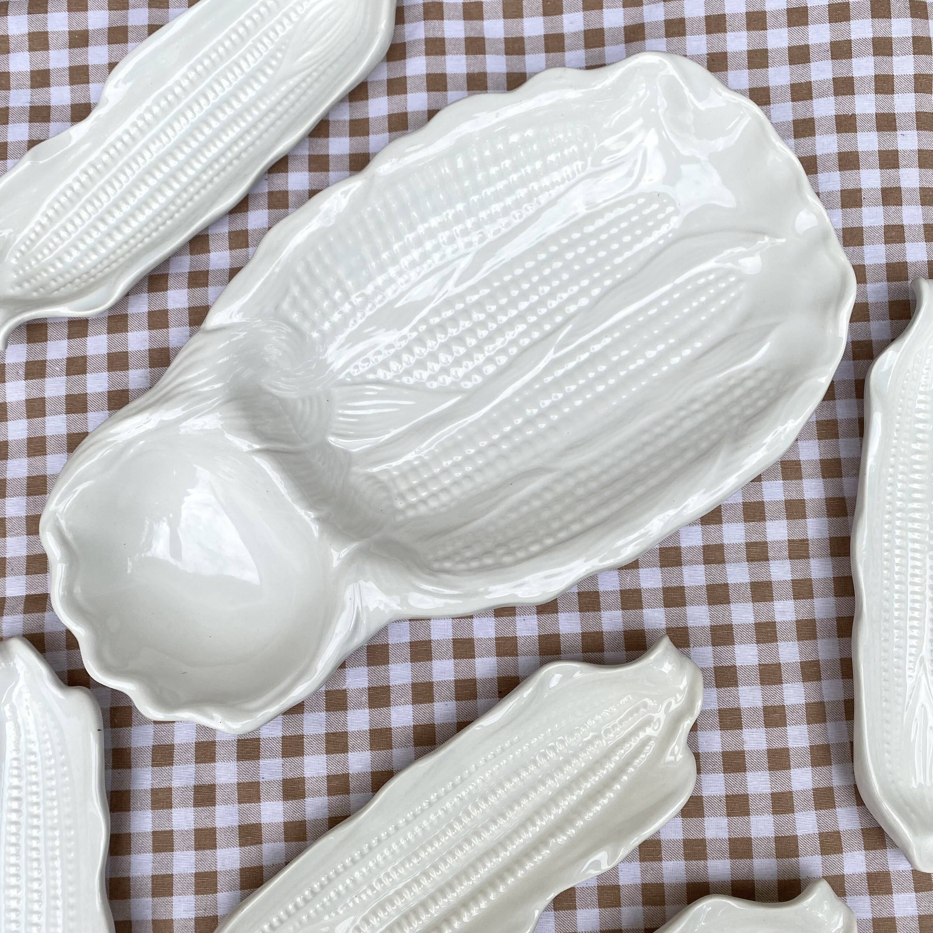 Vintage ceramic corn service from the USA