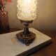 Upcycled retro chic table lamp | diamond tip & bronze