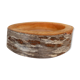 Empty raw wooden pocket with bark