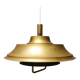Lampe à suspension en laiton massif années 1970 Danemark