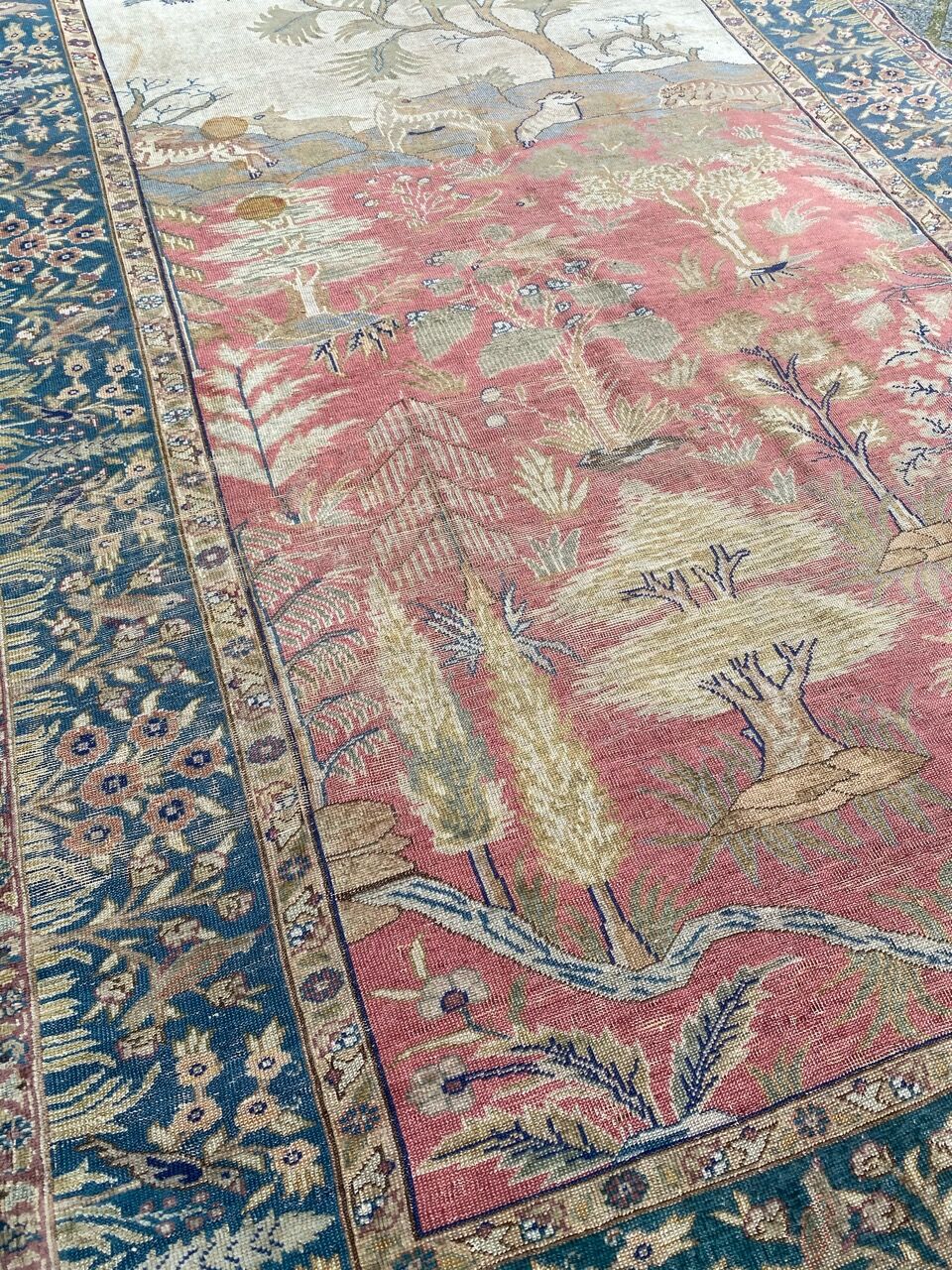 Old Turkish carpet Cesareh handmade 114x176 cm