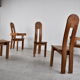 Vintage brutalist dining chairs by De Puydt, 1960s