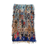 Moroccan berber carpet vintage boucherouite 1,98x1,03m