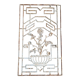 Art deco cast iron door grille