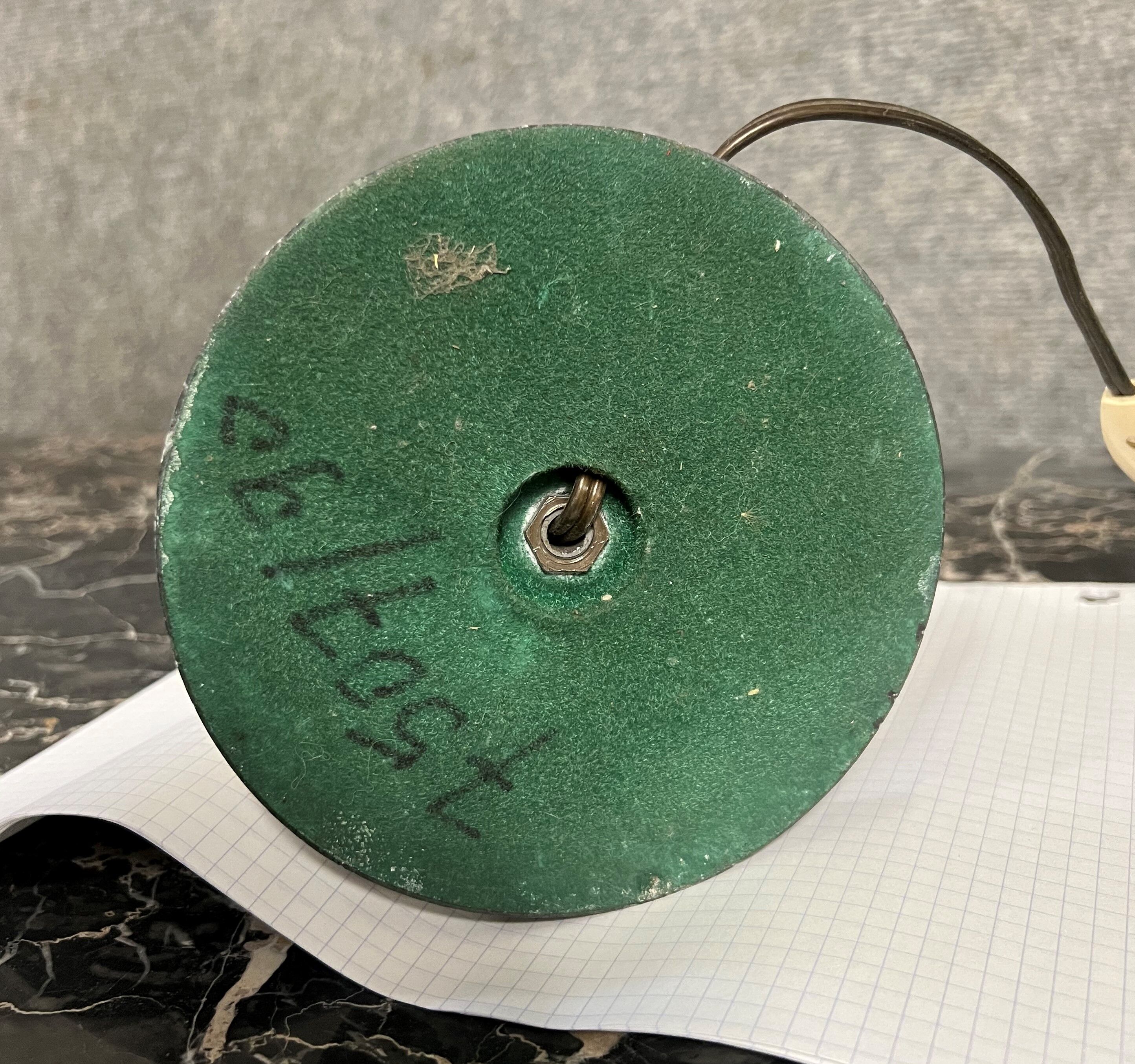 Lamp foot in gilded brass and black marble Louis XVI era around 1900
