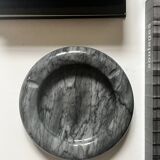 Cendrier marbre gris veiné, Italie 1970