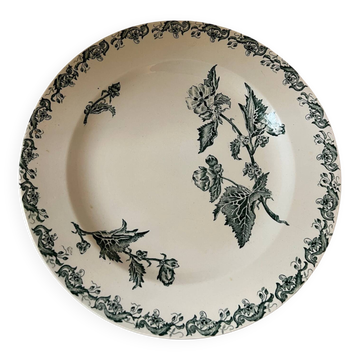 Large round serving dish Terre de Fer Richelieu St Amand