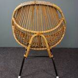 Rattan armchair by Rohé Noordwolde