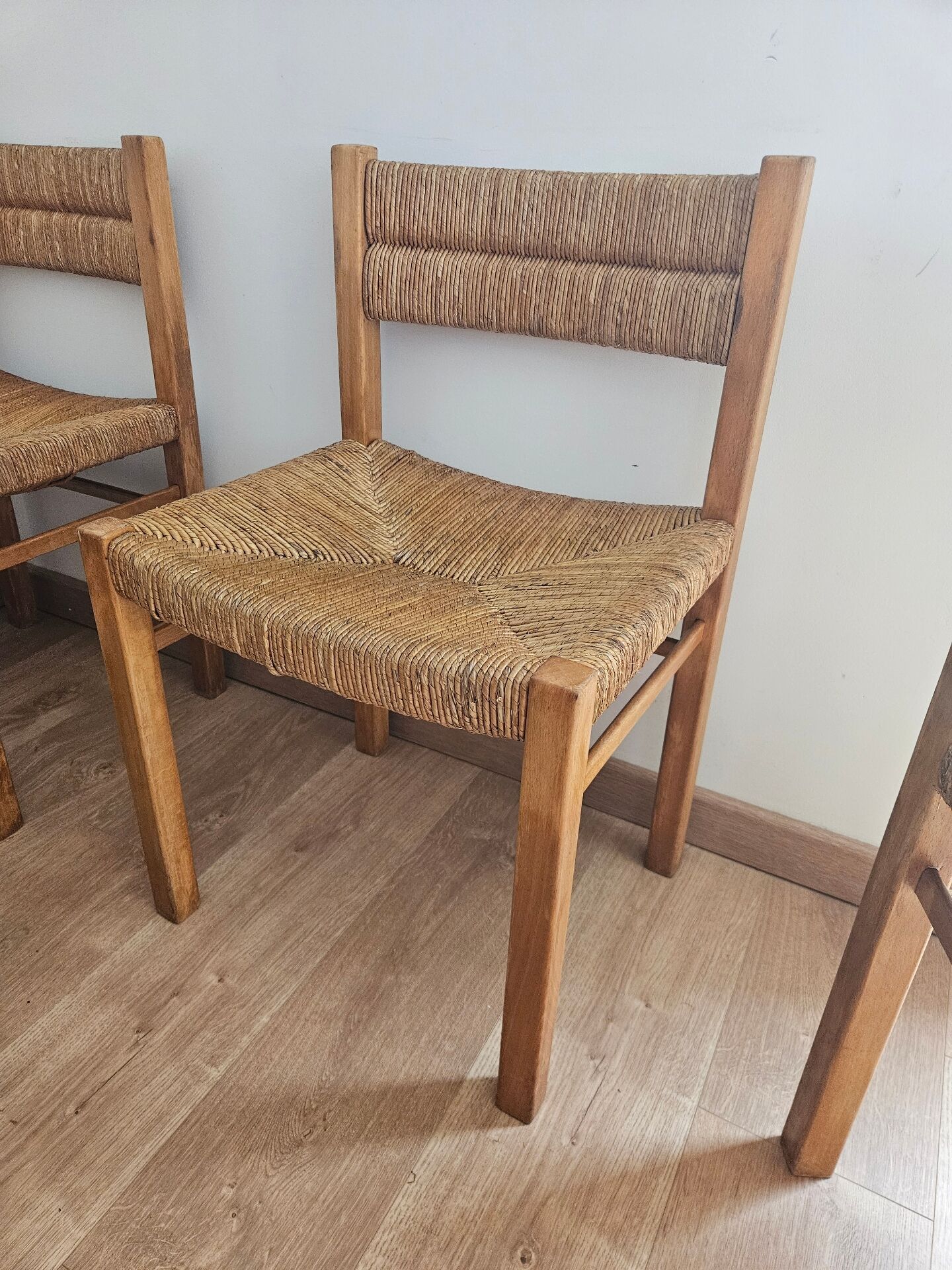 Suite de 5 chaises Pierre Gautier-Delaye, Meubles Week-End, années 60