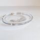Midcentury Set of 3 Vases and Plate in Clear Crystal Glass Orrefors Sweden 1950