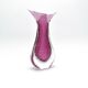 Vase signé Formia - Murano - Sommerso & Bullicante violet - 1970