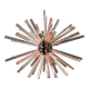 large vintage chandelier "Sputnik" - 50 ROSES prisms
