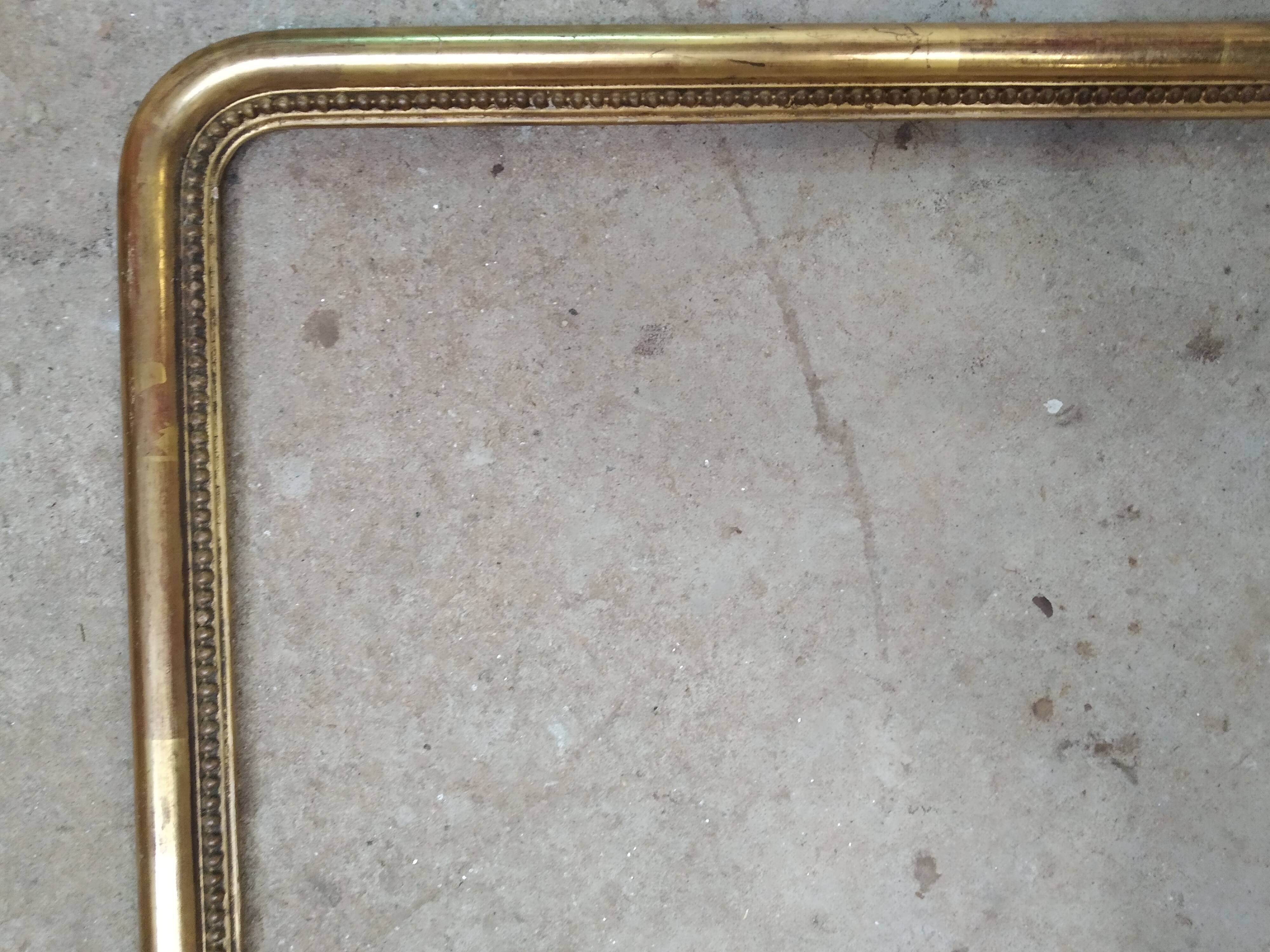 old frame napoleon III foliage 50 cm x 40 cm gilded wood