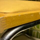 Pair vintage sled reception chairs