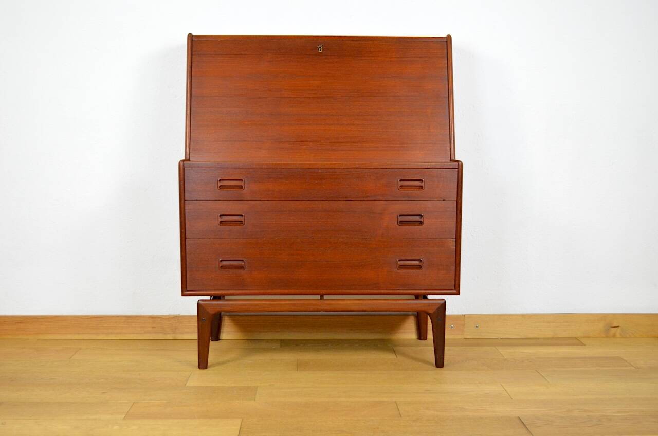 Danish Teak Secretary By Arne Hovmand-Olsen Mogens Kold Edition 1960