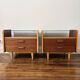 Paire tables de chevet vintage mid-century