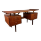 Mid-century Danish teak desk attributed to Louis van Teeffelen for Wébé, 1950s