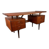 Mid-century Danish teak desk attributed to Louis van Teeffelen for Wébé, 1950s