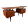 Mid-century Danish teak desk attributed to Louis van Teeffelen for Wébé, 1950s