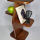 Art Deco style solid wood side table, 53 cm
