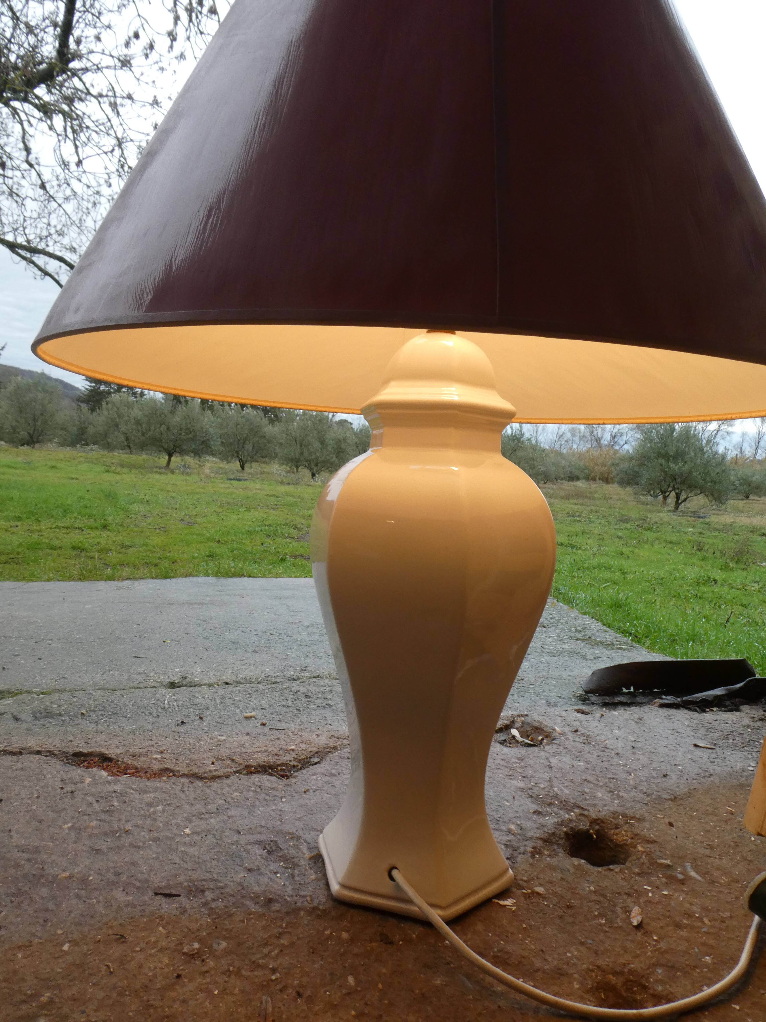 Vintage porcelain laying lamp