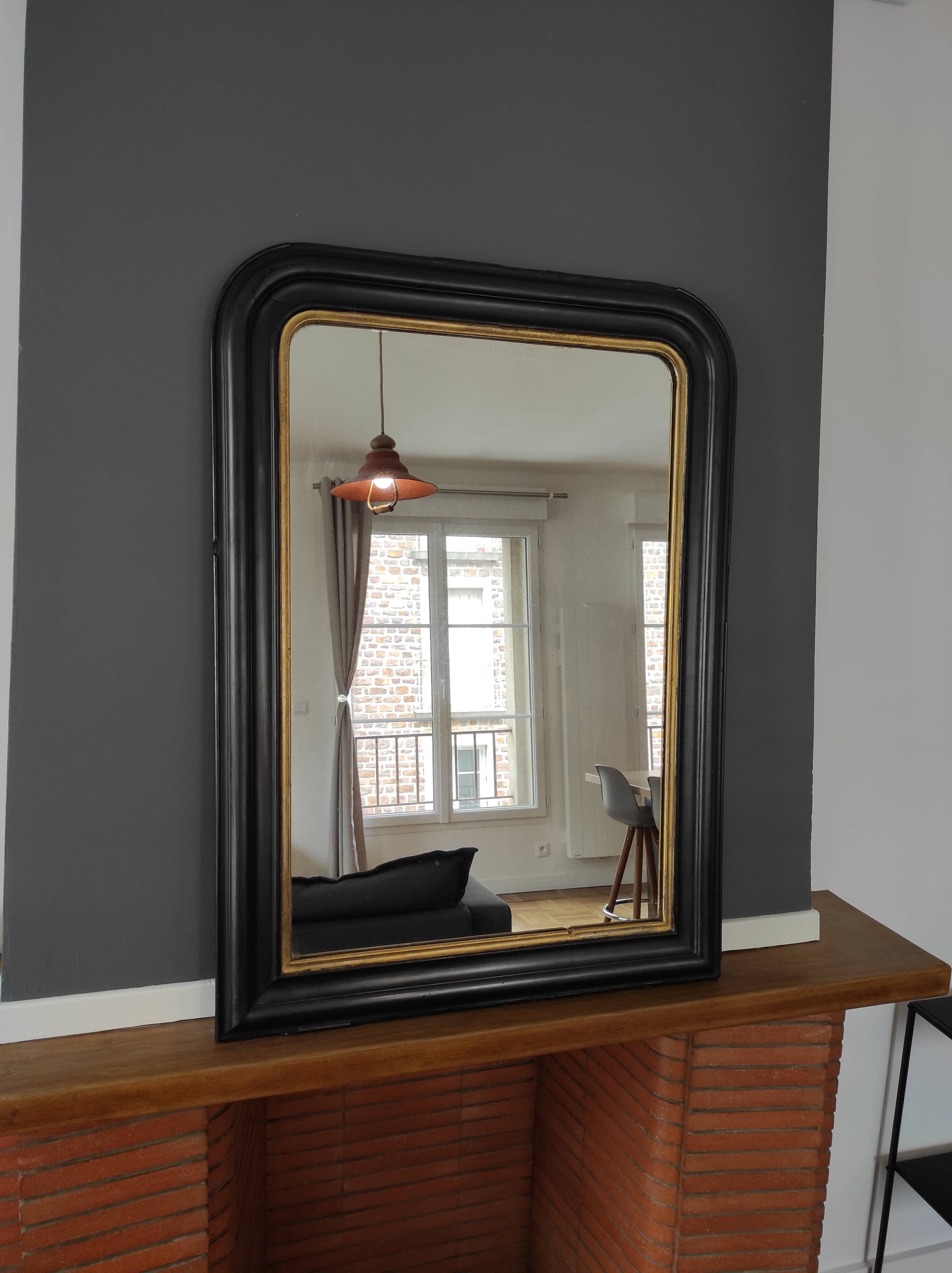 Miroir ancien Louis Philippe 98x71 cm