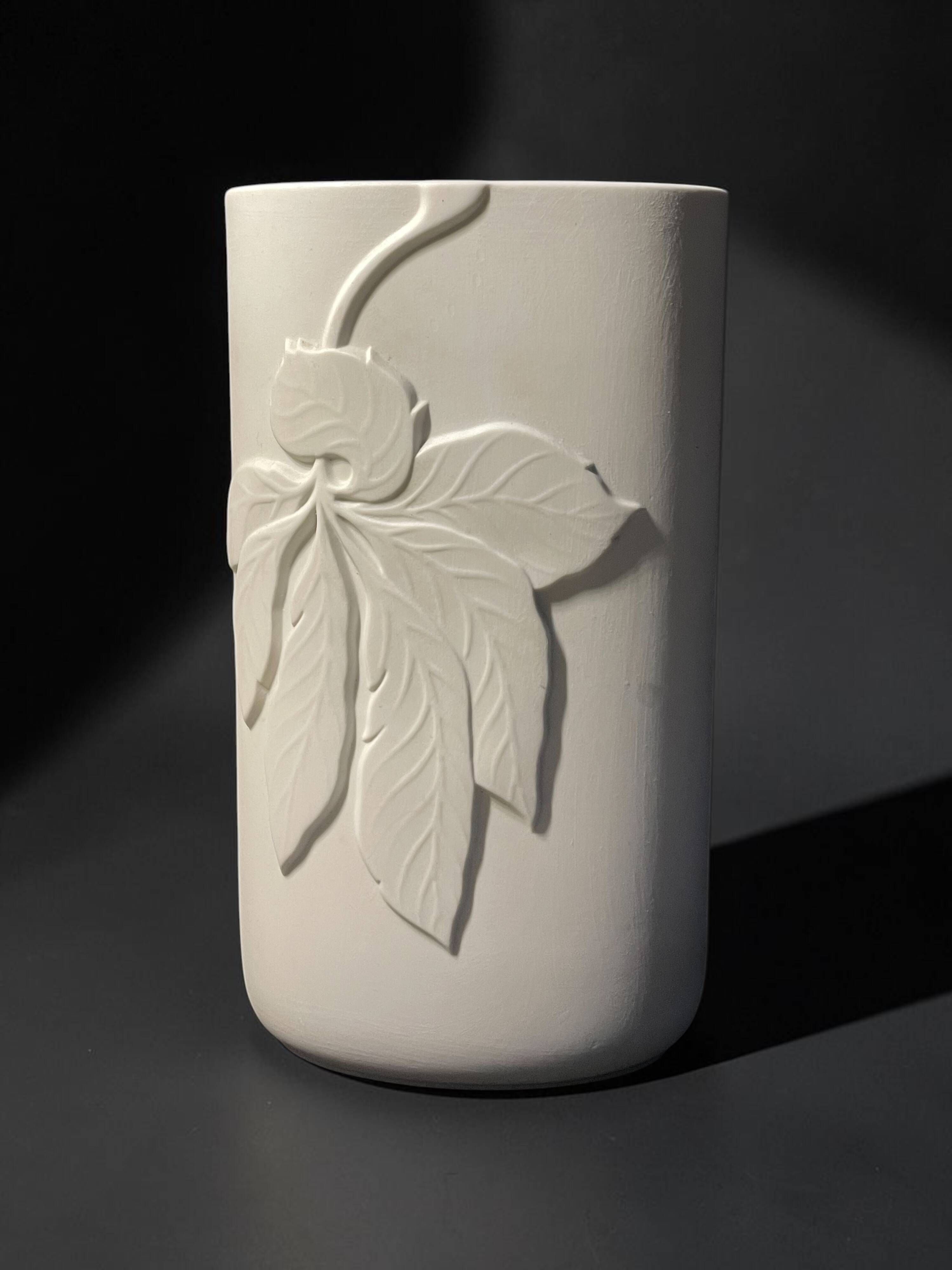 Vintage vase by Thomas Rosenthal, biscuit porcelain, Germany 1960s.