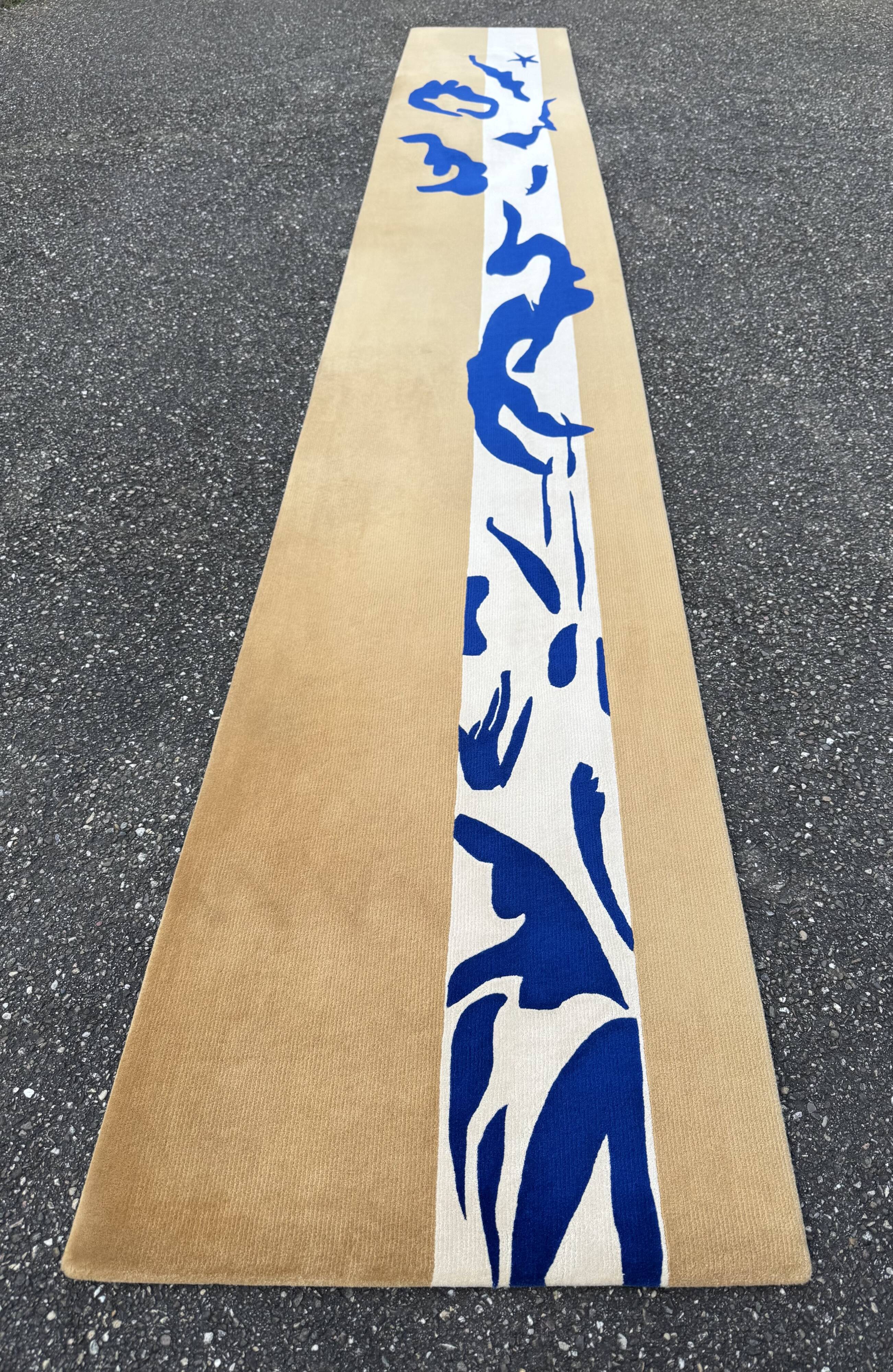 Runner rug in the style of Henri Matisse 545x75.5 cm